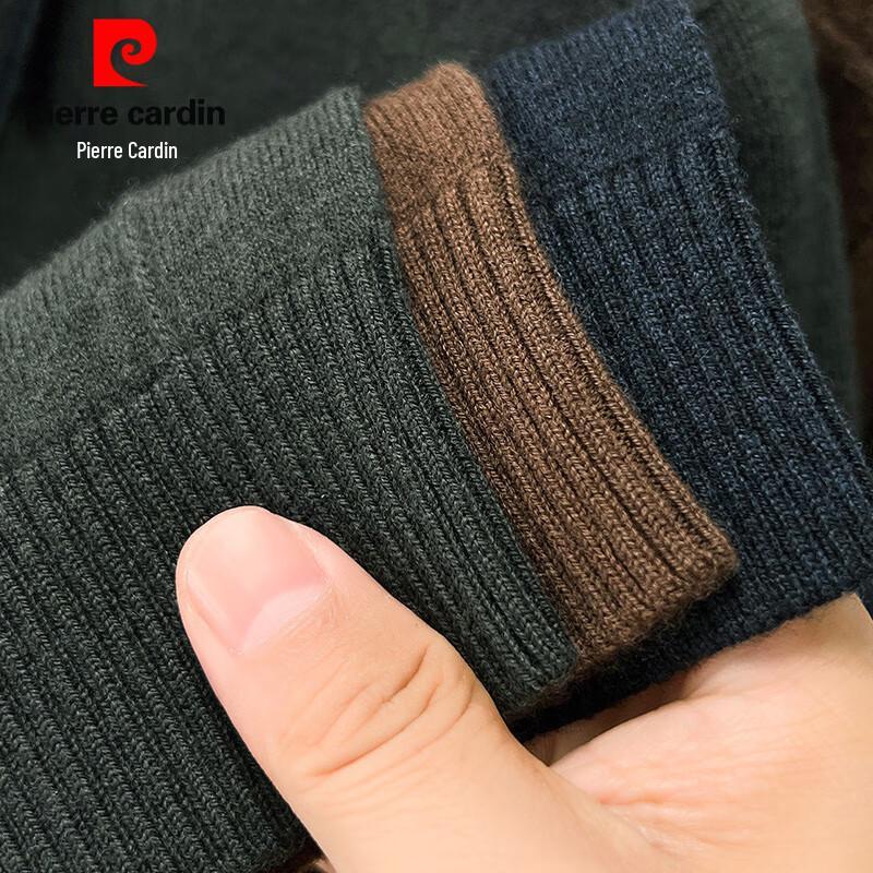 Pierre Cardin Men's 100% Pure Wool Solid Pullover Sweater