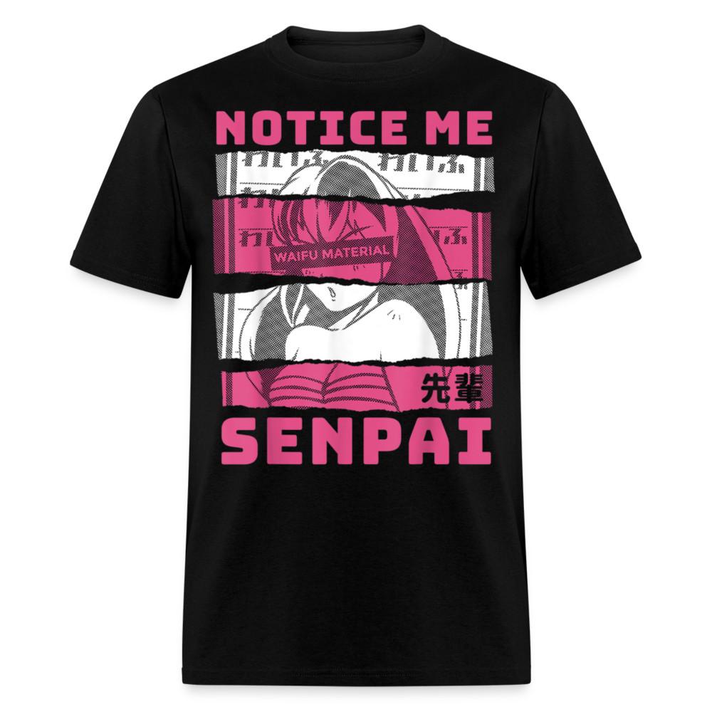 

Notice me Senpai Anime shirt Waifu Material Sexy Ahegao Hentai Ecchi T-Shirt XL