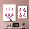 Nordic Nail Polish Color Beauty Salon Make-up Nástěnné umění Malba na plátno Plakáty a obrazy Nástěnné obrazy pro manikúru