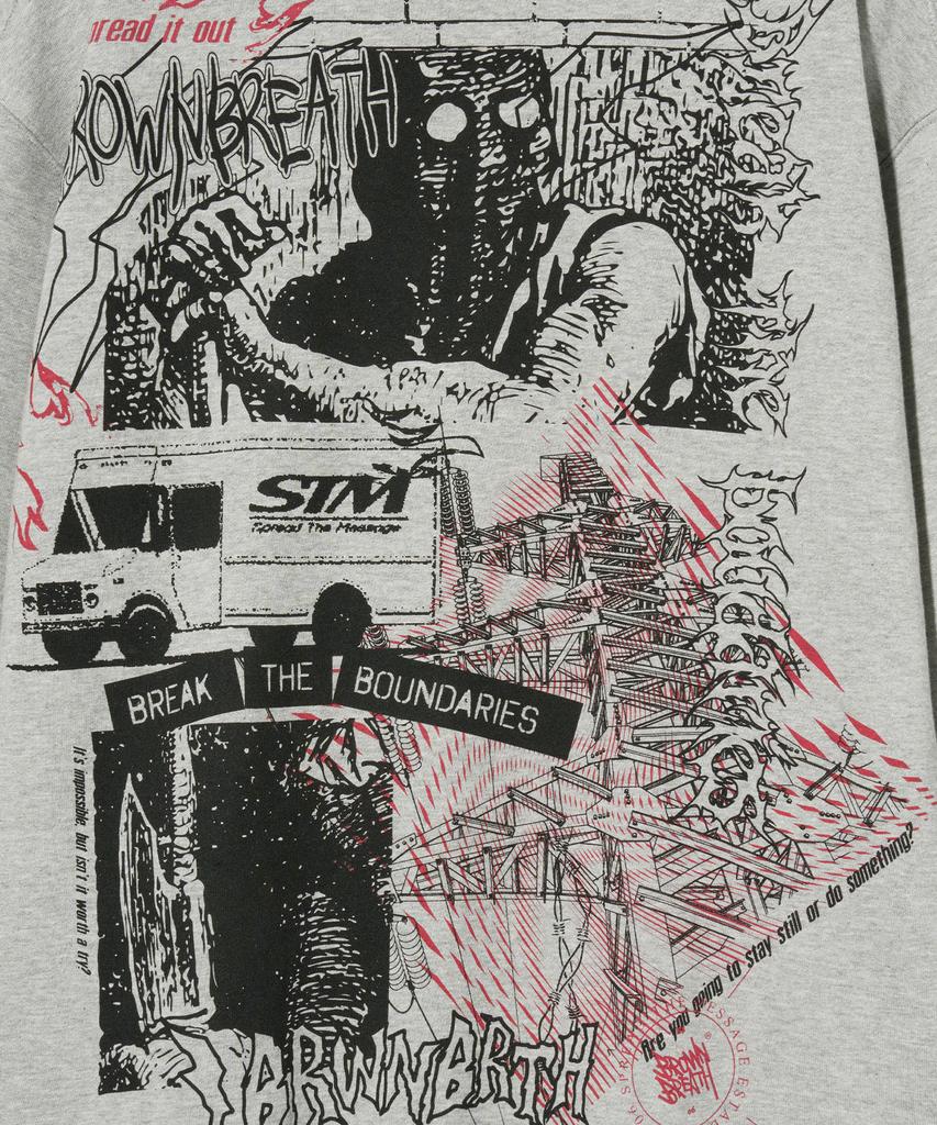 Spread It Out Hoodie - Melange Gray