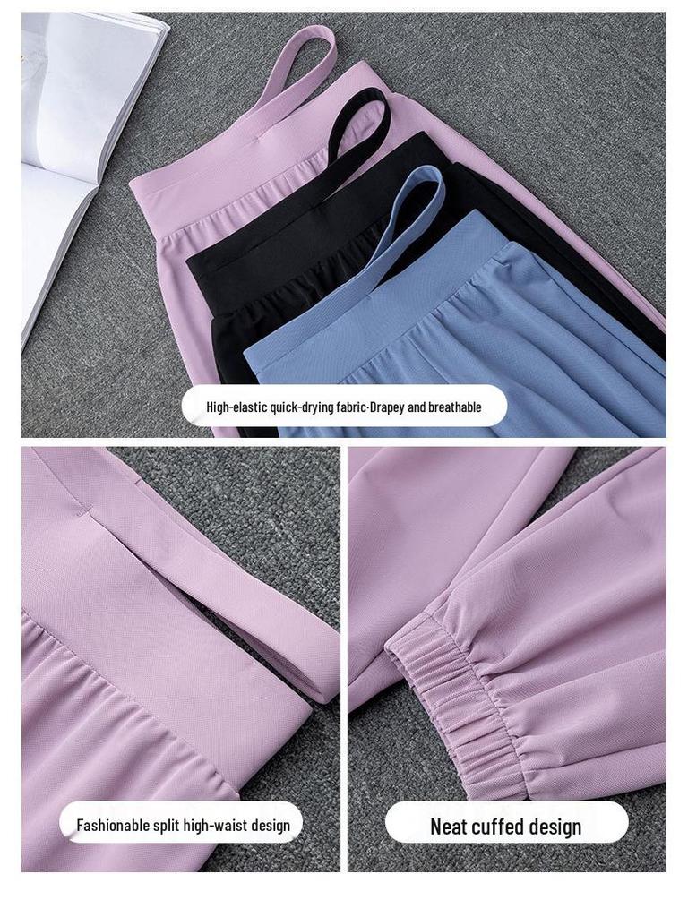 Women's 2024 High-End Quick-Dry Yoga & Running Set: 3-Piece Sports Outfit