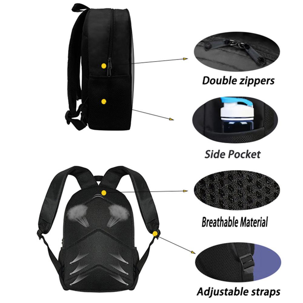 15 Inch Cartoon One Piece Mochila Backpack, Light Weight Unisex School Backpack for Boys Girls Age 6-10 Casual Travel Daypack