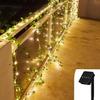 Solar Rattan Leaf String Lights for Outdoor Decor