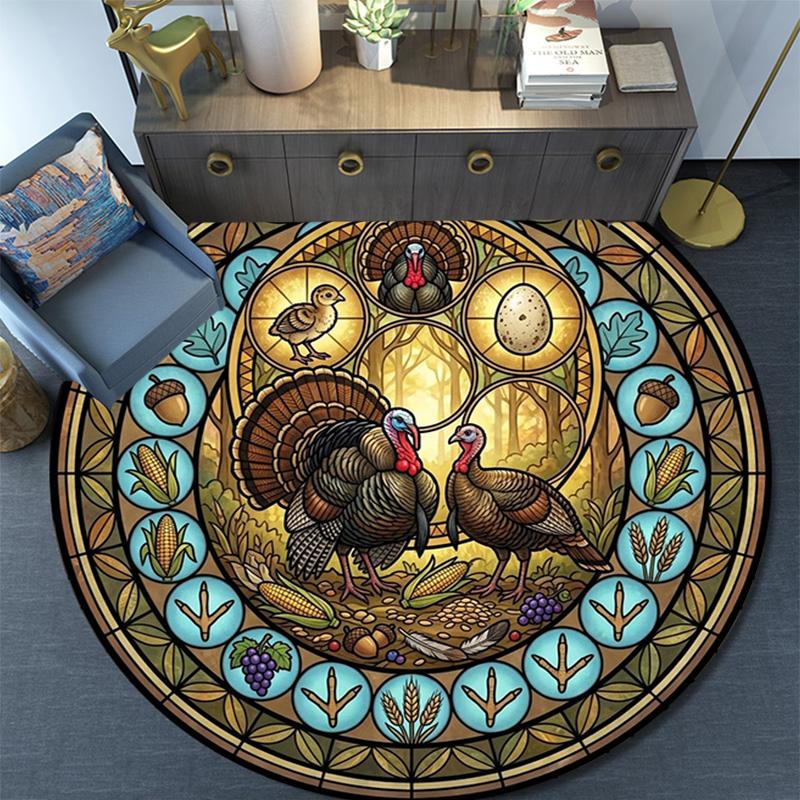 Bird Life Cycle Round Area Rug Under Office Chairs Bedroom Living Room Home Decor