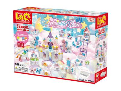 Yoshiritsu LaQ Sweet Collection Glitzerndes Schloss Plastikbehälter L009197 Ver. (700 Stück) [Neue Spezifikationen]