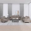 VidaXL 3-piece Sofa Set with Taupe Fabric Cushions 3202077