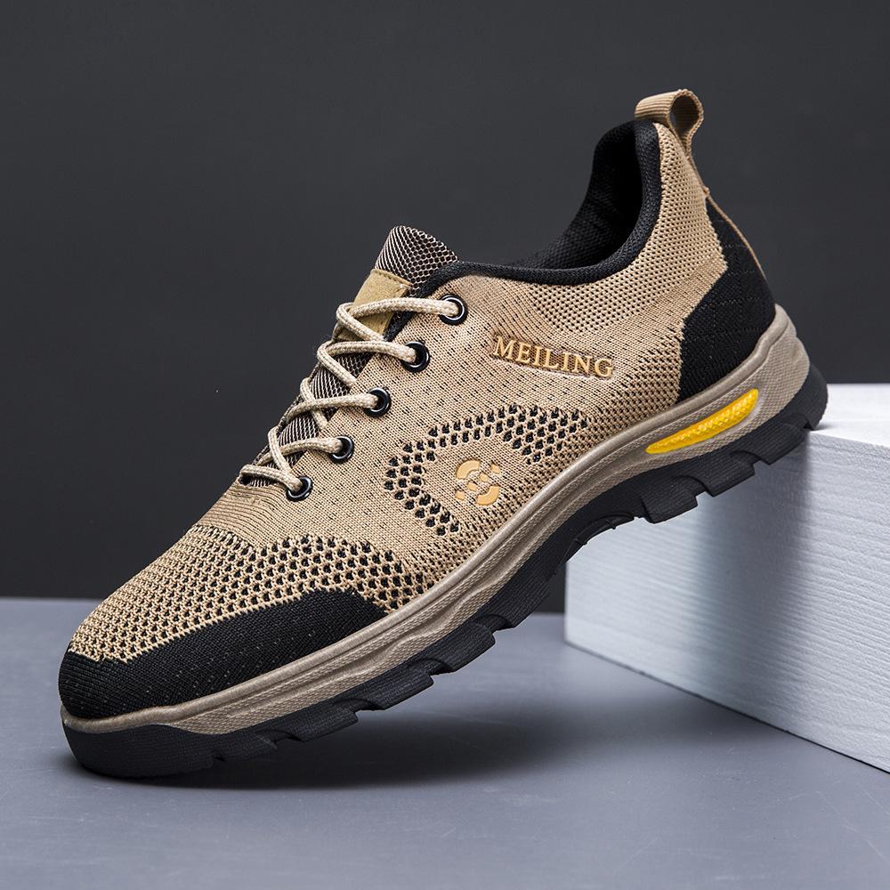 

МОДНЕ ВЗУТТЯ Чоловічі дихаючі спортивні кросівки Спортивне взуття для бігу Відкритий жіночий теніс Тренажер для тренажерного залу 44 світло-коричневого кольору