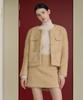 Bye Bye Seop Boucle Wool Mini Skirt Beige [T43]