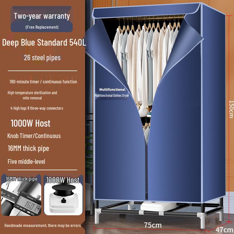 Compact Home Clothes Dryer with Rapid Drying