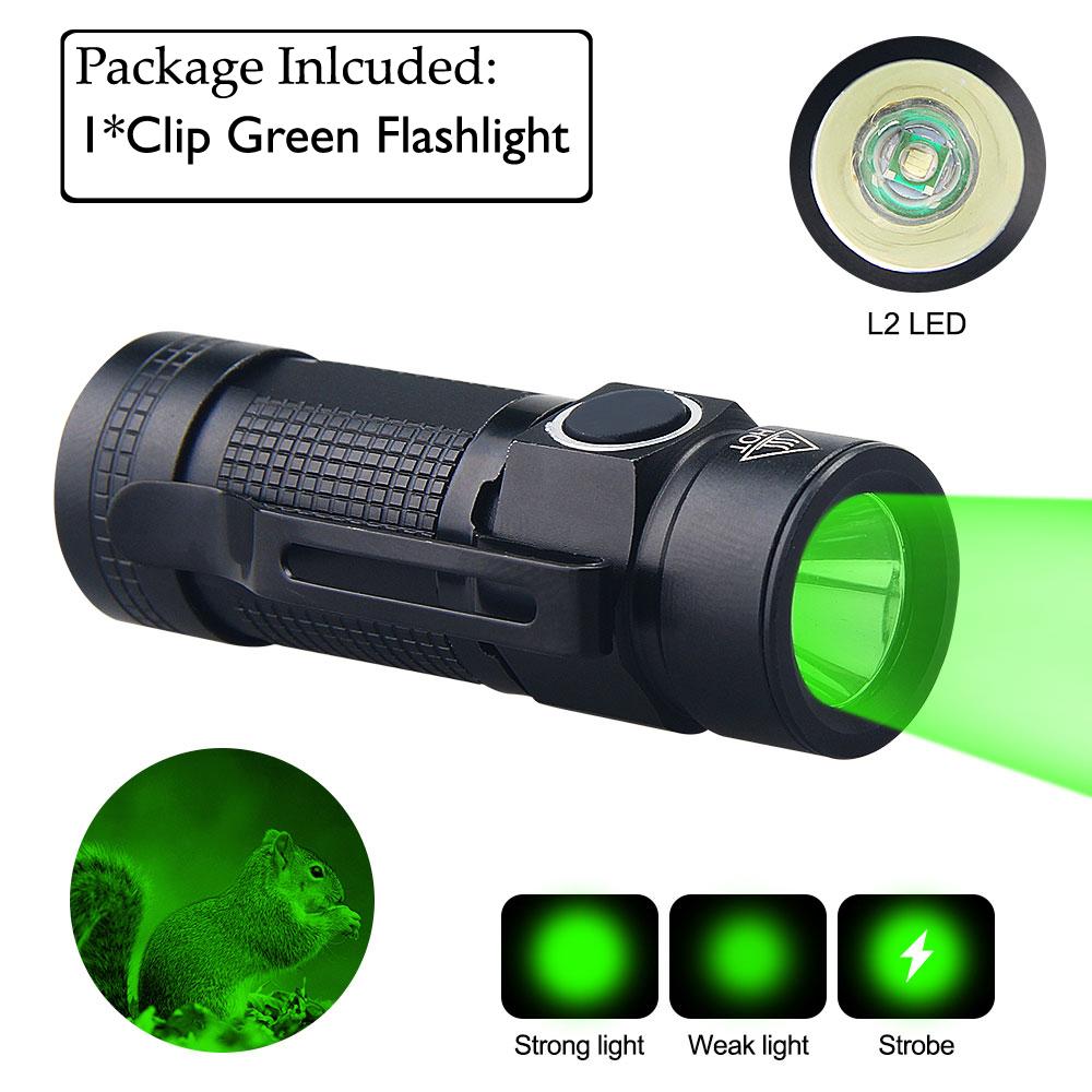 Mini LED UV 395nm CLIP EDC Flashlight Outdoor Portable Hiking Tiny 3 Modes Torch Waterproof Lamp+16340+Charger