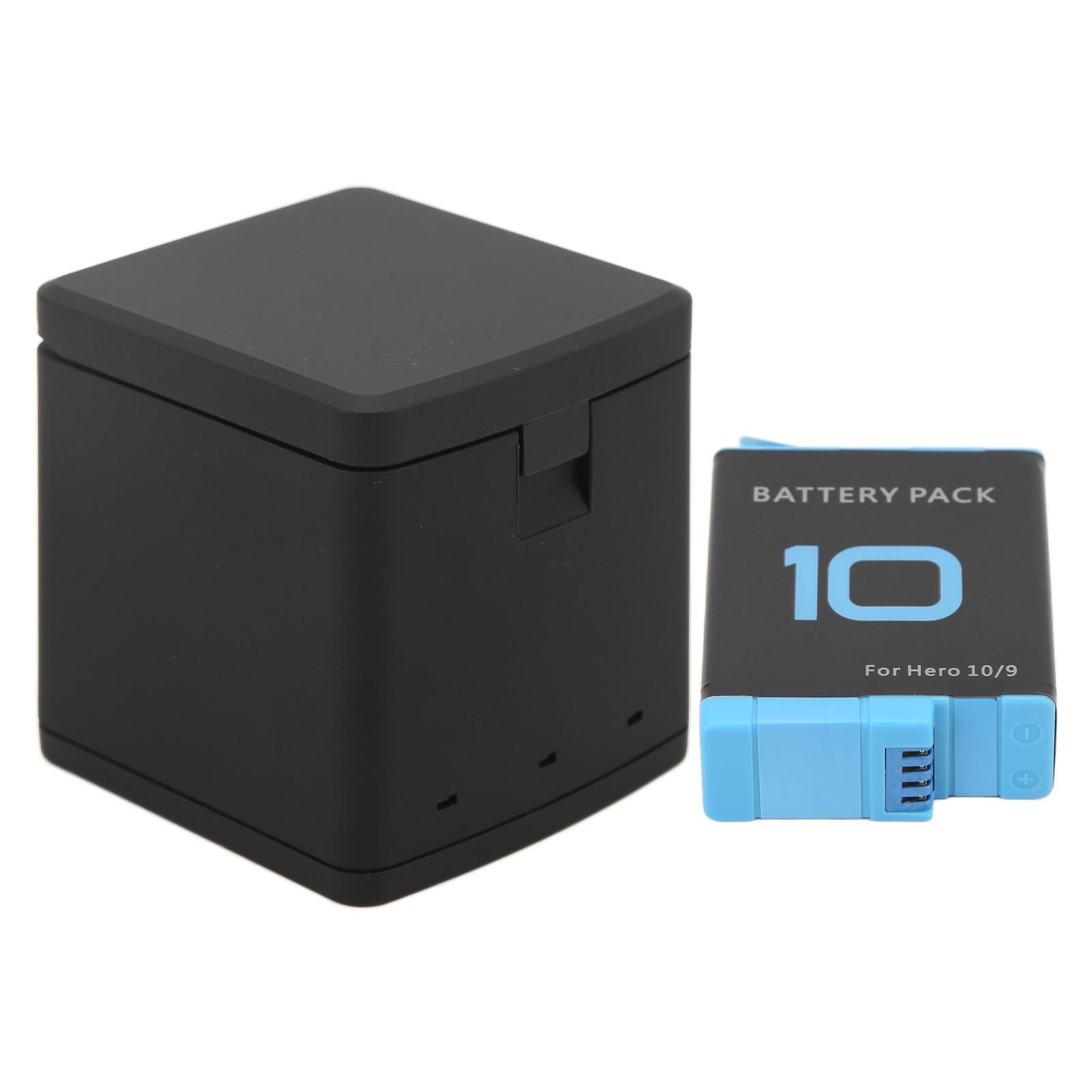 

2 в 1 тройное зарядное устройство для хранения аккумуляторов, зарядный бокс с кабелем типа C для камеры Go Hero 9 10