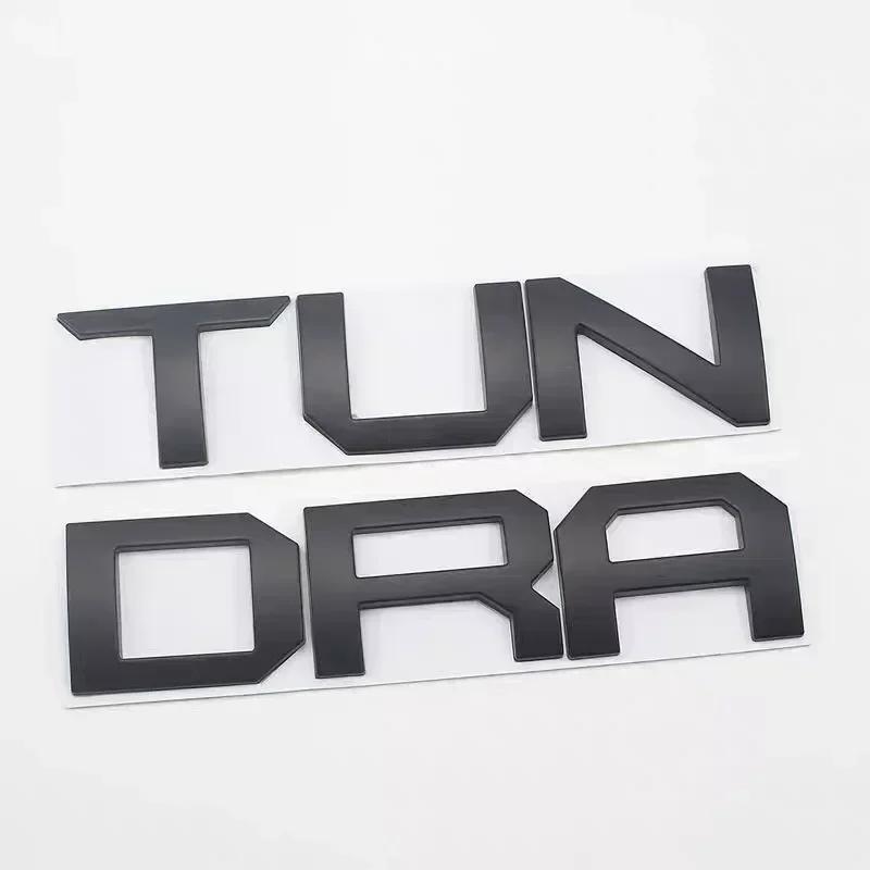 

3D glossy black silver letters For Toyota TUNDRA Trunk Emblem Badge Stickers car accessories modified car sticker чёрный