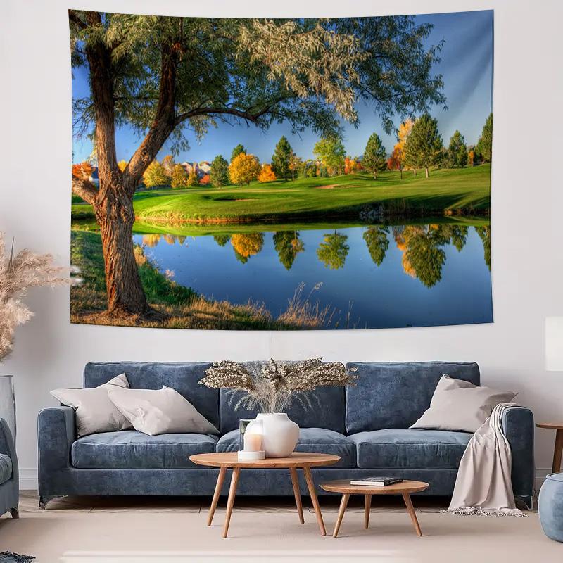 New Nordic Style Landscape Tapestry Wall Cloth Modern Simple Home Art Living Room Mural Bedroom Decorative Tapestry