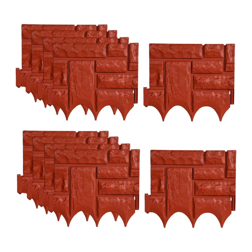 10x Garden Fence Flower Bed Fencing Simple Installation Landscape Edging Border for Patio