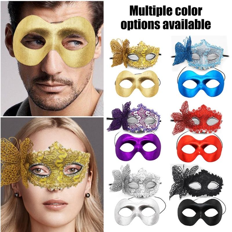 2pcs Elegant Butterfly Side Party Mask Sophisticated Butterfly Side Adorned Costume Mask For Special Event