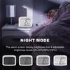 Kids Alarm Clock with Bluetooth Speaker Toddlers Digital Clock with Dimmable Night Light Rechargeable Kids Bluetooth Digital