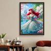 Full Round Diamond Painting Red-haired Princess Art Rhinestone Picture Mosaic DIY 5D Cross Stitch Embroidery Home Decoration
