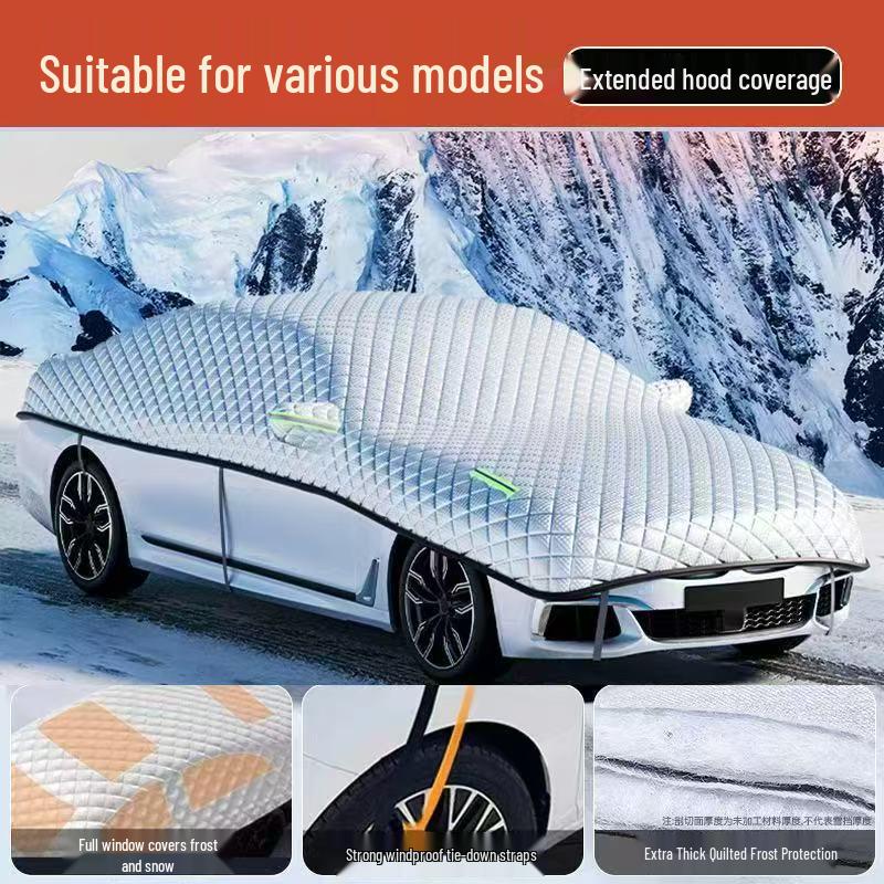 Solskydd paraply för bilvindruta: Fyra säsonger värmeisolering & snötätt överdrag