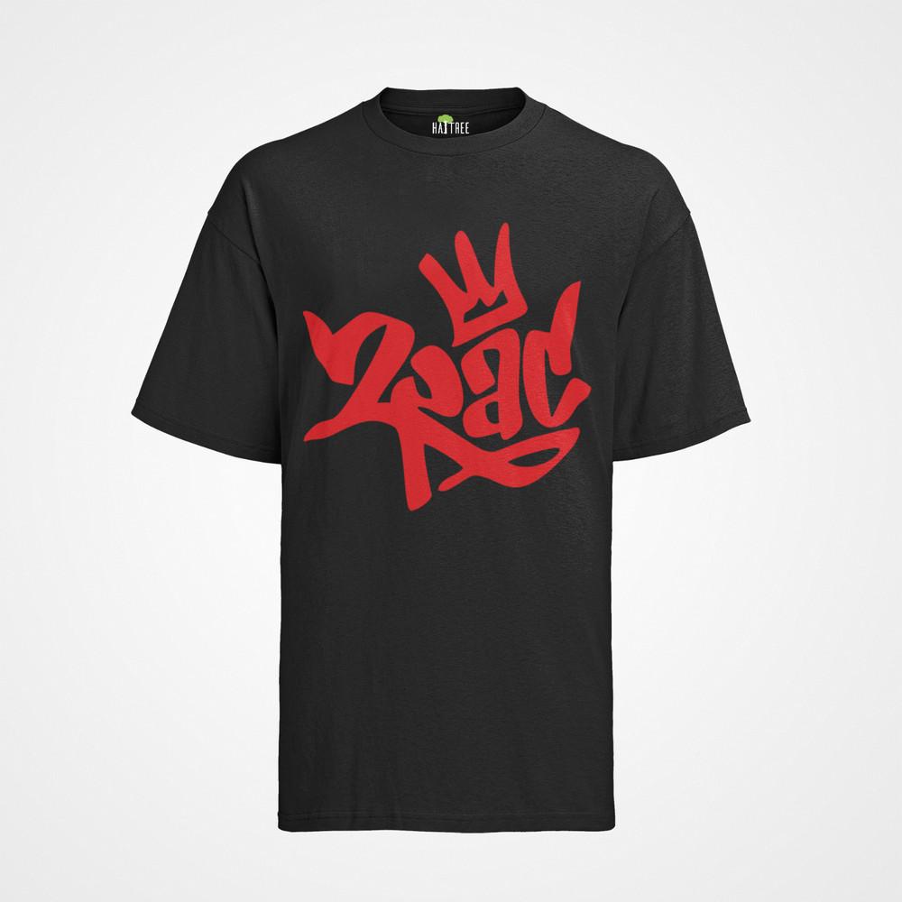 T- Shirt Herren 2pac Hip Hop Graffiti Tupac Shakur Black Body Biggi Musik Rapper