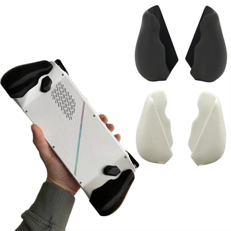 2 Peças Capa de Pegada de Plástico para Console de Jogo ROG Manopla Ergonômica Concha Protetora Protetor de Pegada de Gamepad à Prova de Choque