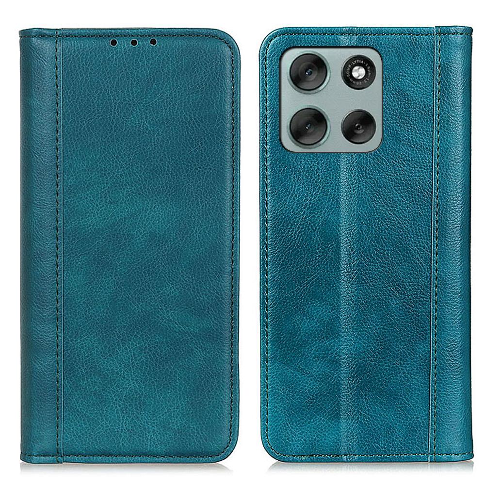 For Motorola Moto G56 5G Stand Case Split Leather Litchi Texture Wallet Phone Cover