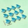 10Pcs Wholesale Blue Ocean Ray Resin Charms Bulk Cute Fish Pendant For Jewelry Making
