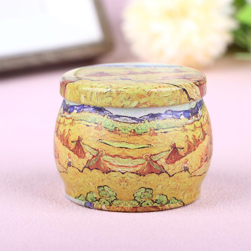 Vintage-Kerzen-Blechdose, Süßigkeiten-/Keks-Aufbewahrungsbox, Trockengewürz-Aufbewahrungsglas, geeignet für die Herstellung von DIY-Kerzen, kosmetischer Salbe, Weihnachten