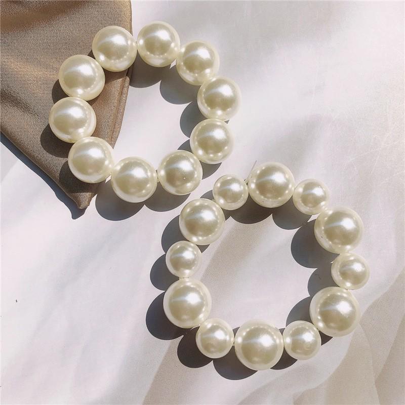 Romantic Pearl Hair Tie & Rope: Versatile Headwear & Handwear for Women - Popular European & American Style