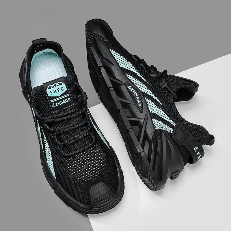 Muži Neformální sportovní obuv Prodyšné Lehké tenisky Venkovní síťovina Černá Běžecká obuv Atletické jogging Tenis Vycházkové boty