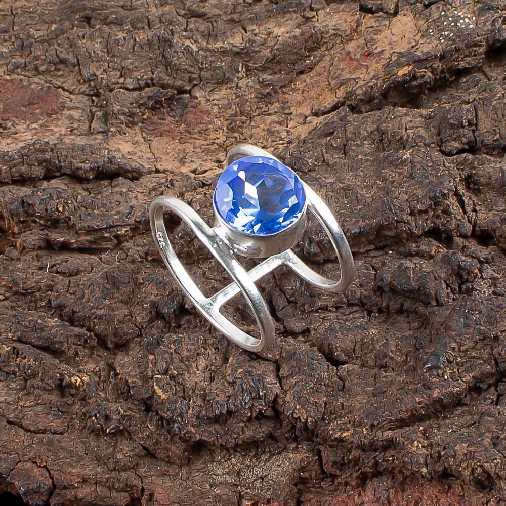 Tanzanite Gemstone 925Sterling Silver Jewelry Handmade December Birthstone Ring RR-13-6