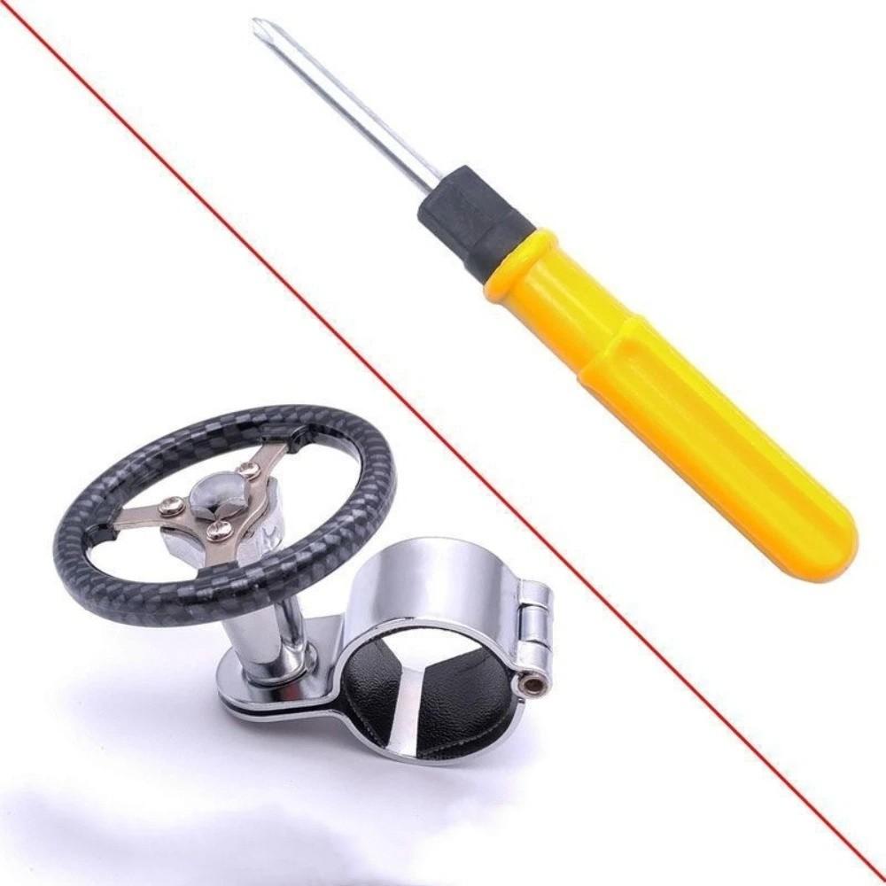 Stainless Steel One Hand Driving Knob Wear Resistant Power Steering Knob Vehicle Interior