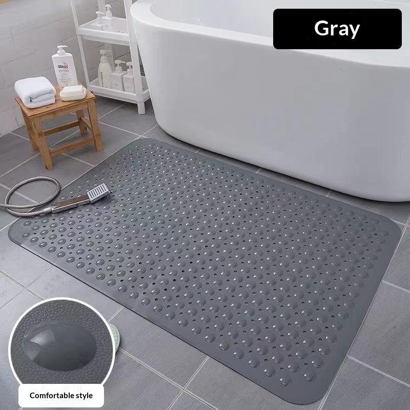 Thickened Extra Large Non Slip Bath Mat With Strong Suction Cups Drain Holes Perfect For Home Bathroom Shower Tub Use