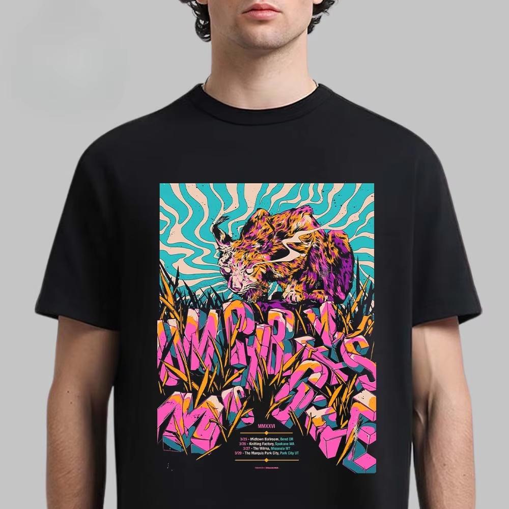 Umphreys Mcgee Chicago Tour Graphic Tee Psychedelic Rock Streetwear Casual Unisex Top For Unisex Unisex