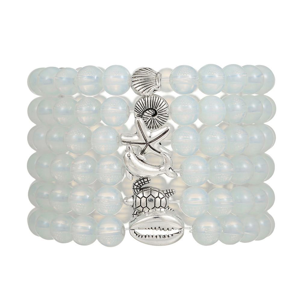 Bohemian Beaded Bracelet For Women Men Handmade Shell Beach Vacation Accessory