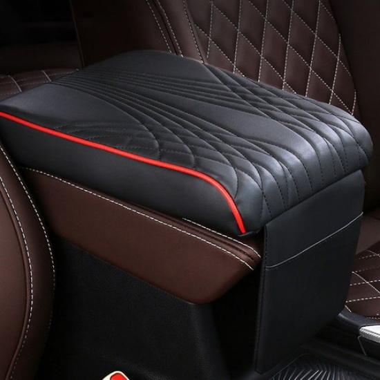Car Center Console Armrest Box Cushion Cover Mat Pad Protector w/ Storage Bag