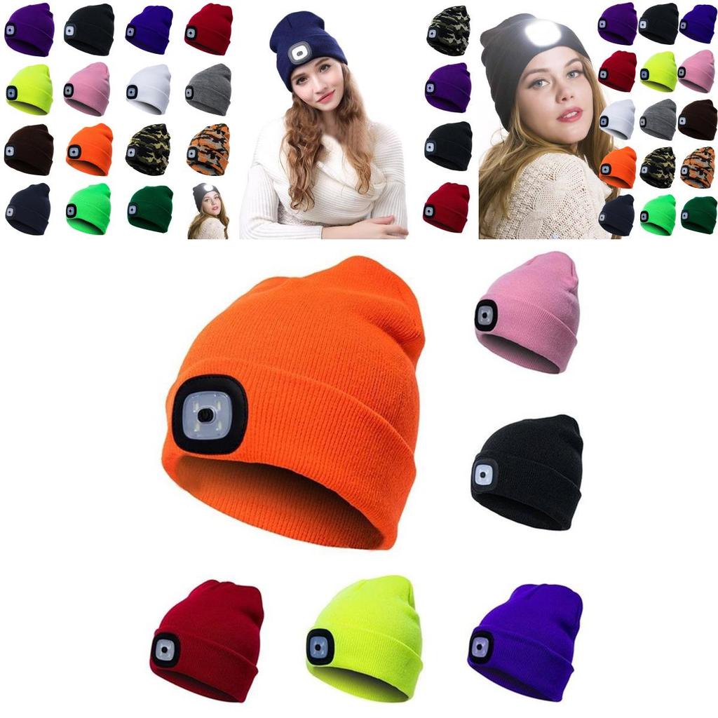And Comfortable Winter Wear Unisex Led Beanie Hat With Three Brightness Levels**