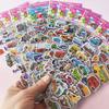 10 Sheets 3D Stickers for Kids Cartoon Vehicle Stickers kindergarten Reward Stickers for Studernt Toy Gift for Children Boy Girl