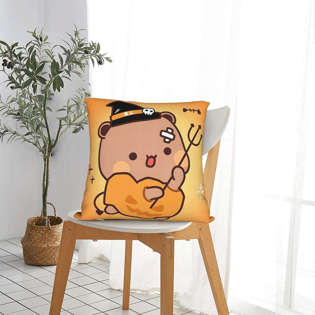 Bubu Dudu Halloween Pillow Case  Graphic Pillow Cover Vintage Pillowcases For Sofa Car Home Decor