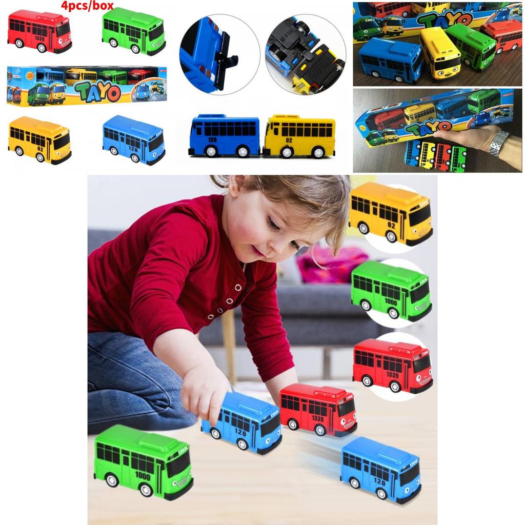 Hochwertiger Minibus in neun Farben mit funktionierenden Türen Lernspielzeug-Set