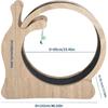 Garvee 3 en 1 Roue d'Exercice pour Chat en Bois Massif Grande Taille Fournitures pour Animaux Anti-Pincement Pied Rouleau de Fitness Structure d'Escalade pour Chat Jouet pour Chien