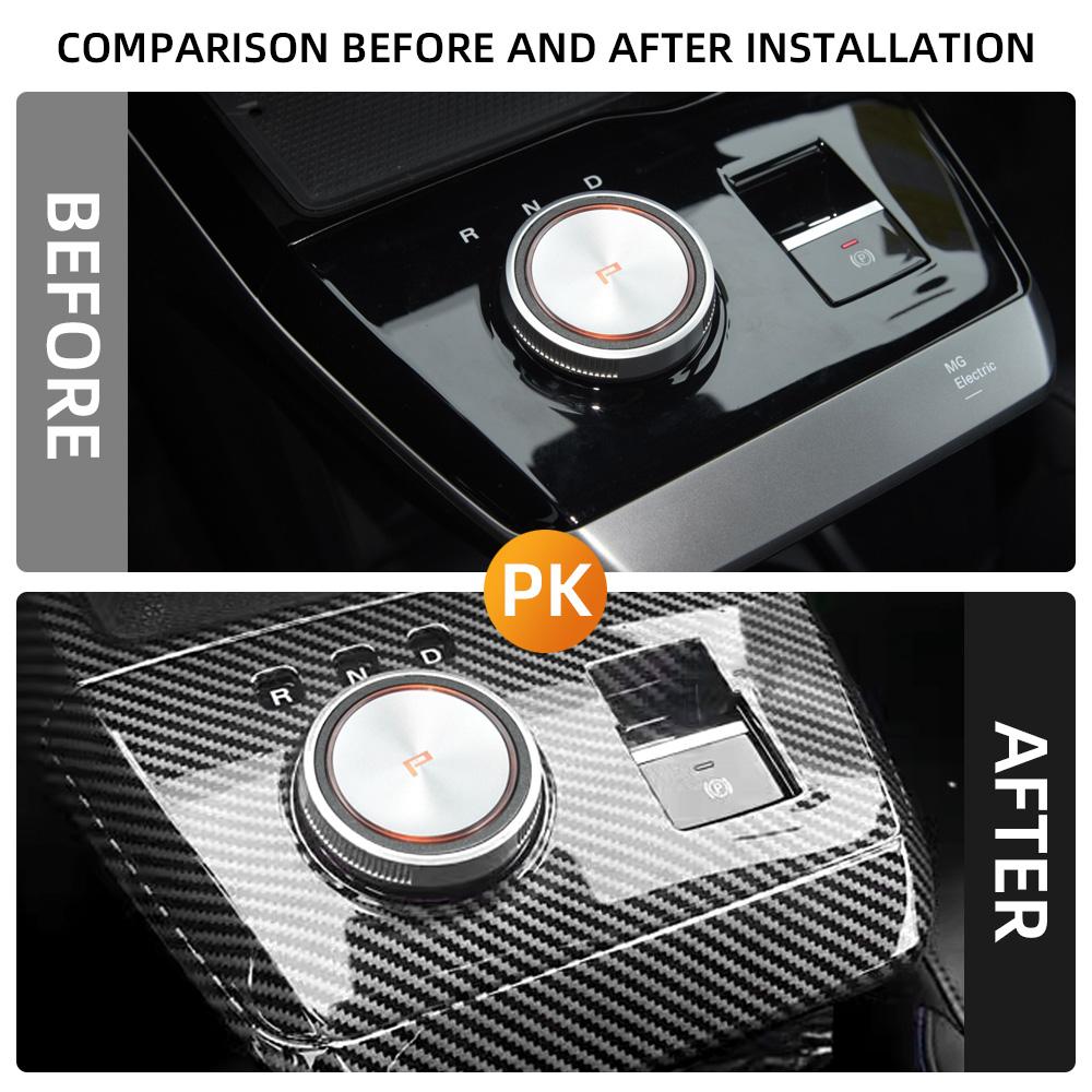 Gear Shift Panel Trim Cover Sticker for MG4 EV MG 4 ELECTRIC 2022-2024 LHD Center Console Gear Cover Molding Car Accessories