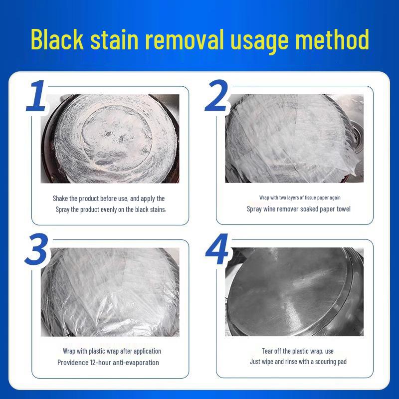 Kitchen Pot & Stain Remover for Rust and Oil on Stainless Steel and Iron