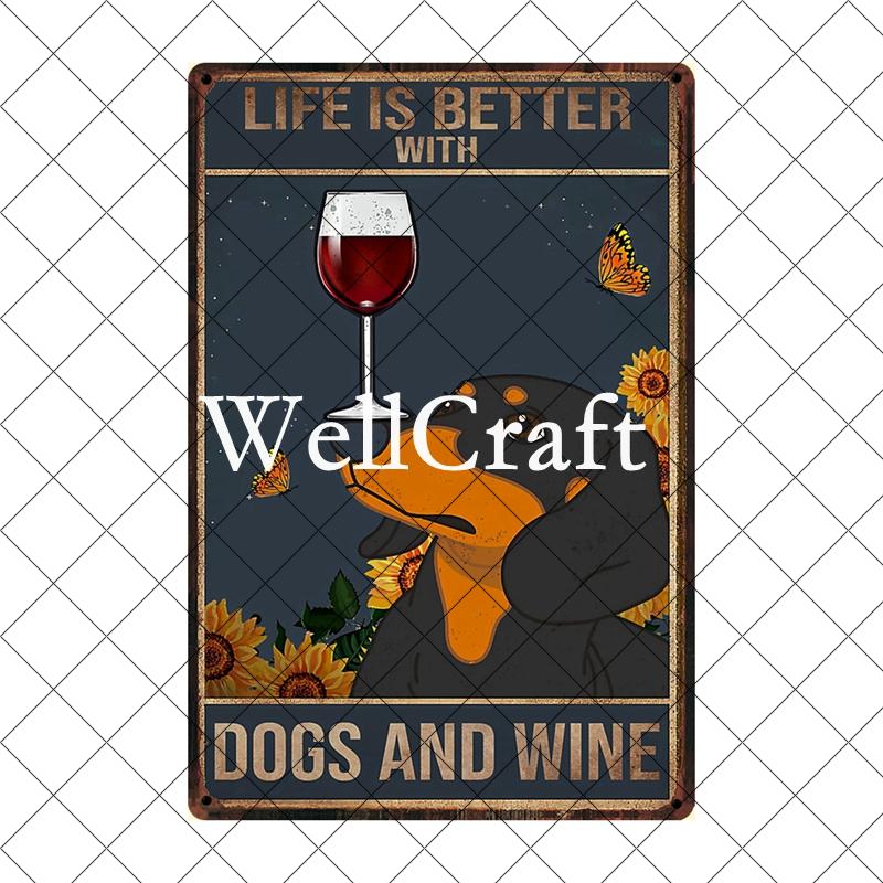 [ Wellcraft ] Pet I Am You Friend Dachshund Dog Bath Shop Wine  Art Metal Tin  Sign Wall  Poster Iron Painting Pub D-02 20*30 CM