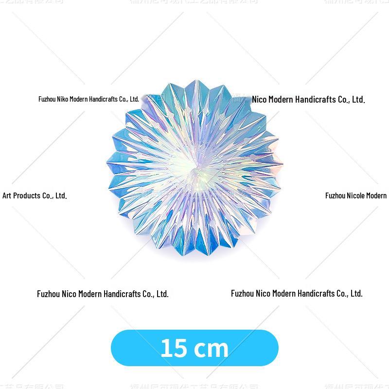 

Valentine s Day & Christmas Party Snowflake Hanging Ornaments – Colorful Folding Neon Film Fans