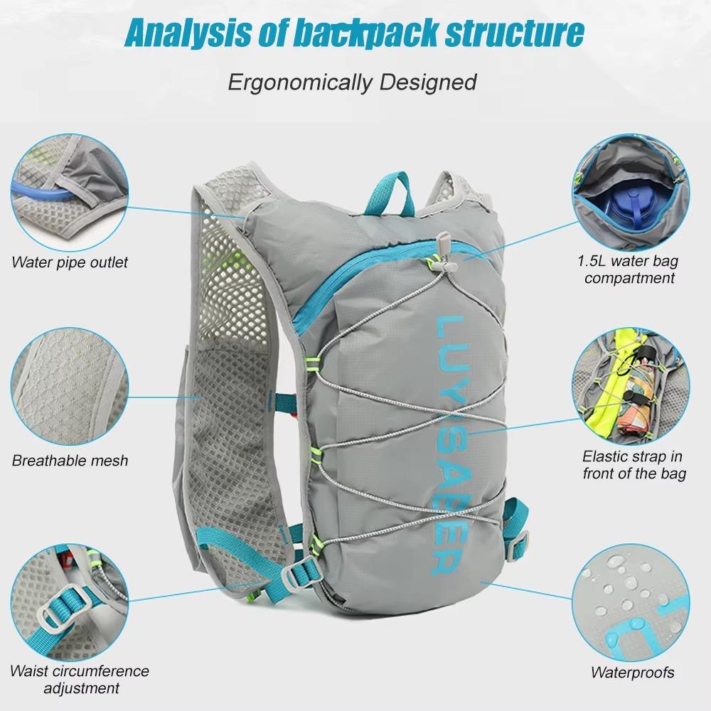 2L Hiking Hydration Vest Ultralight Water Vest for Running Marathon Hydrating Backpack  Cycling