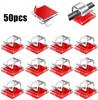 50/100PCS Cable Organizer Clips Cable Management Wire Manager Cord Holder USB Charging Data Line Bobbin Winder Wall Mounted Hook