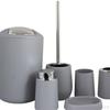 6pcs Bathroom Accessories Set Bath Ensemble Toothbrush Holder Lotion Dispenser Soap Dish Trash
