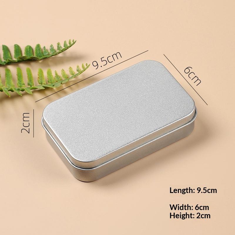 Portable Tin Jewelry Storage Box For Ring Earrings Necklace Mini Metal Multipurpose Container