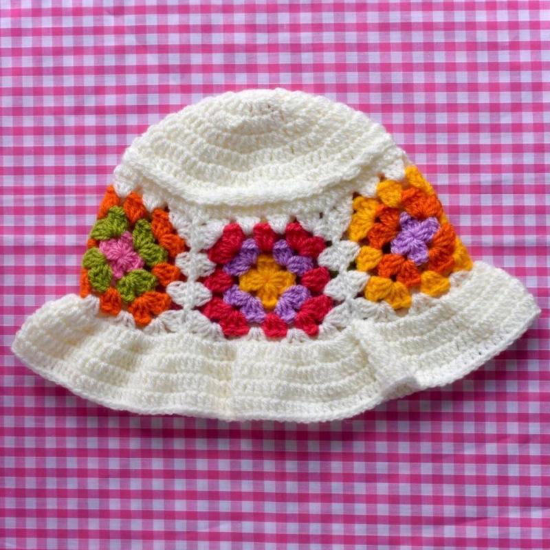 New Crochet Frilled Hat, Adult Lace Woolen Hat, Fashionable and Versatile Ruffled Pullover Hat