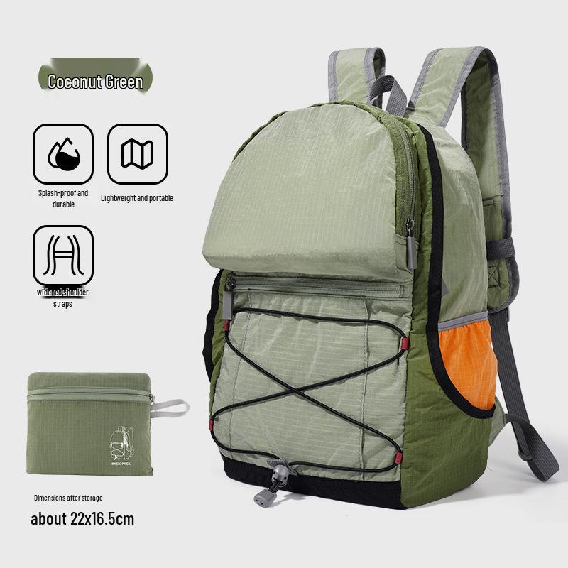 

Юбилейный складной рюкзак: Идеально для спорта, пеших походов, поездок на работу и учебы Under 20L зелёный